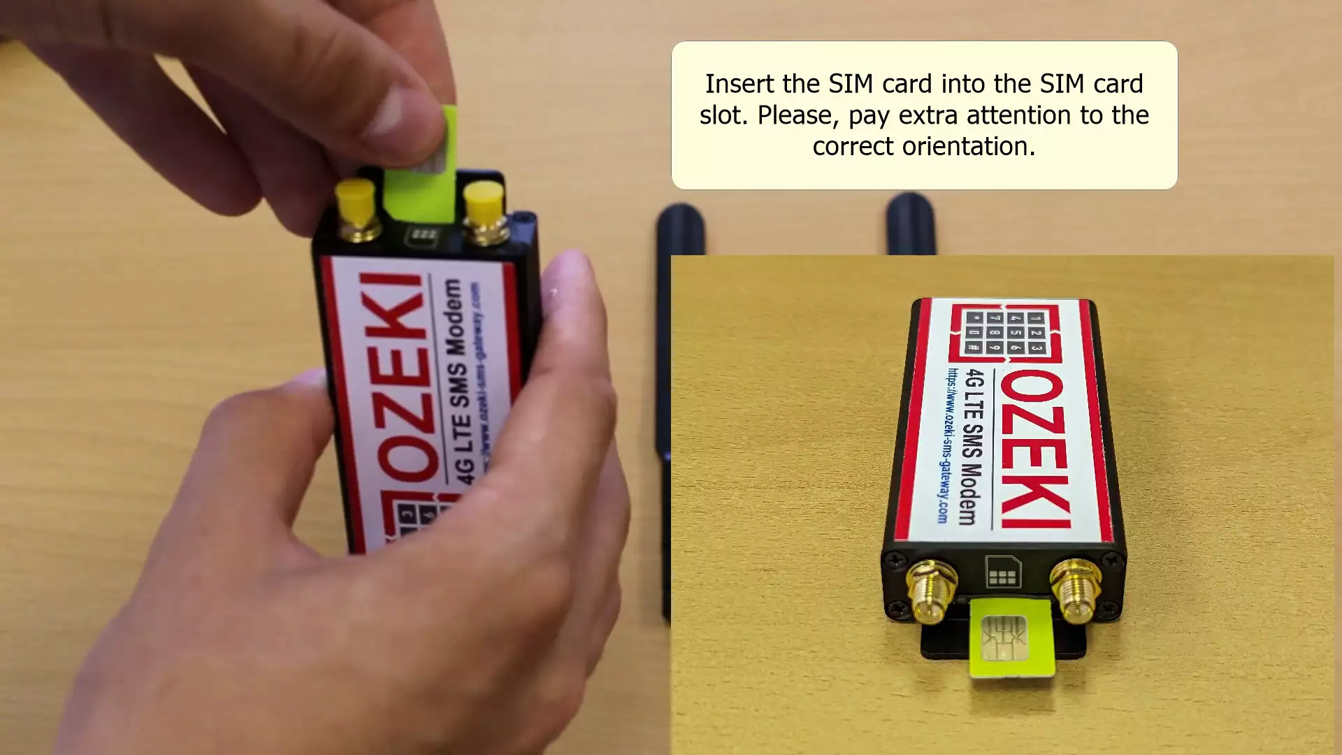ozeki bulk sms modem hardware insert sim card
